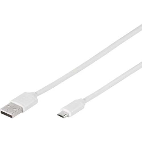 Kábel Vivanco USB - microUSB 1,0 m, biely (35816) 138640018