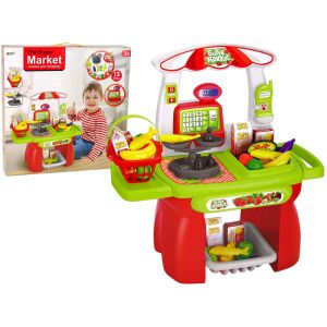 Set za supermarket, vaga za košaru, namirnice 146133175 - Lean Toys