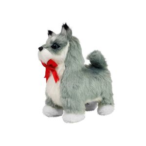 Interaktives Husky Hunde Spielzeug mit roter Schleife - Nonbrand Interaktive Kinderspiele