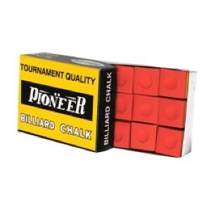 Biliardové kriedy Pioneer Red 12 ks.