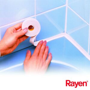 Rayen wasserdichtes Dichtungsband für Badewannen, 3m x 3cm - Dichtungsband