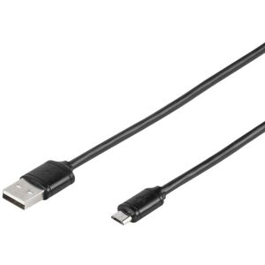 Vivanco Micro USB - USB kábel - 1m, Fekete 138643160 - USB kábel