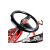 A-15 GO KART Piros Lenkraddetail, Nahaufnahme der Go-Kart-Lenkung