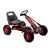A-15 GO KART Piros, rotes Pedal-Go-Kart für Kinder, schräge Ansicht