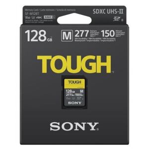 Sony 128GB Tough SD kartica UHS-II SDXC V60, brza memorijska kartica za profesionalne fotografe i videografe - Foto, Video & Optika