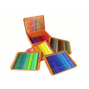 Kis Művész 120 Buntstifte im orangefarbenen Organizer-Koffer, Gesamtansicht - Farbstifte