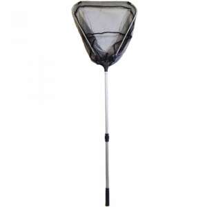 O'Reel 50x50x150cm teleszkópos merítő háló háromszög alakú fejjel, erős alumínium kerettel, tartós hálóval, csúszásmentes fogantyúval - Halvédelem