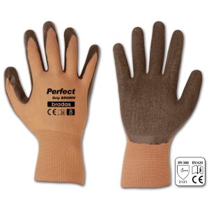 Ръкавици PERFECT GRIP BROWN латексови, размер 9 138644487 - Защитно средство