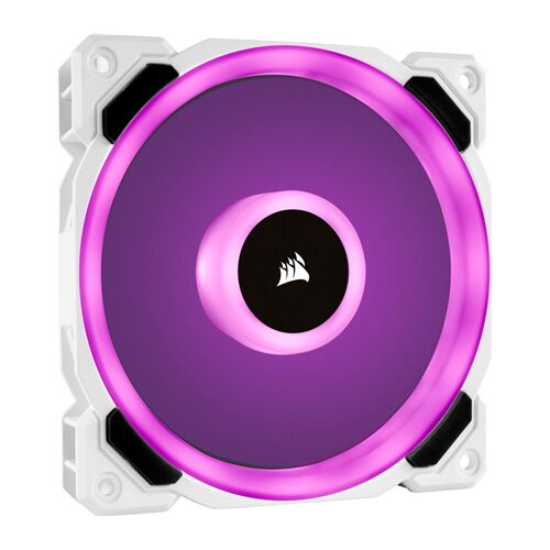 Вентилатор Corsair LL120 RGB LED, 1x 120 мм, 36dBA, бял 138645871