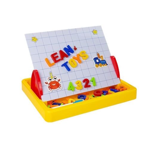 Lean Toys Mágneses rajztábla - Oktató játék gyerekeknek