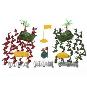 Katonai Játékszett - Tankokkal és Katonákkal - Nagy Méretű