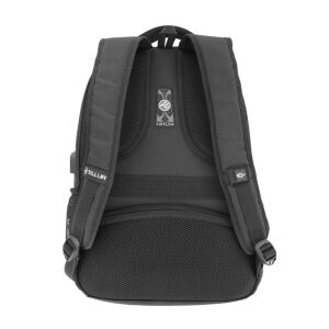 Tellur 15,6 Zoll Schwarzer Laptop-Rucksack mit USB-Anschluss - Rückansicht mit Airflow-Design - Laptop-Rucksäcke
