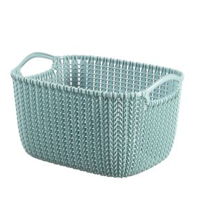 Korb Knit S Rechteck 8L 30x22x17cm blau 138647177 - Lagerung & Organisation