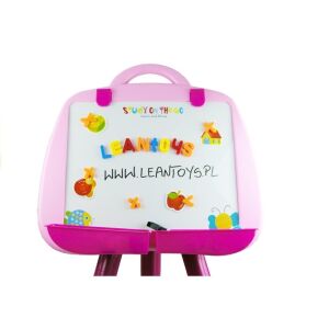 Prenosná magnetická tabuľa LeanToys s písmenami a číslicami - Tabule na kreslenie, písanie
