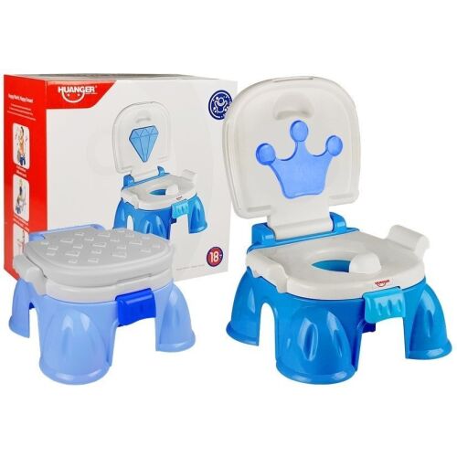 Blaues Töpfchen mit Krone für Kleinkinder 140725915