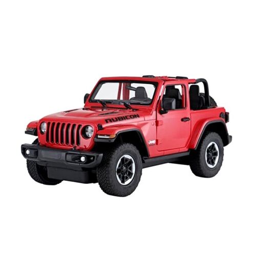 Červené Rastar 1:14 Mierka RC Jeep Wrangler Rubicon Hračka auto