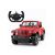 Červené Rastar Jeep Wrangler Rubicon RC auto s diaľkovým ovládaním typu volant