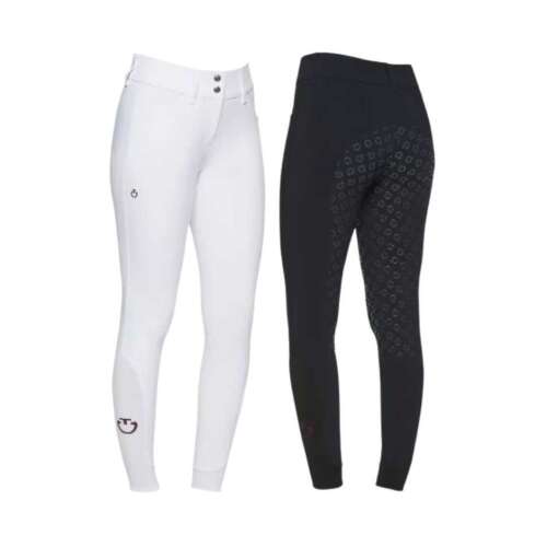 Cavalleria Toscana CT lovaglónadrág, fehér és fekete, nőknek