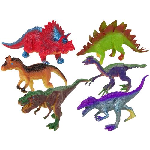 Színes Dinoszaurusz Figurák Készlet - 6 db 140635039