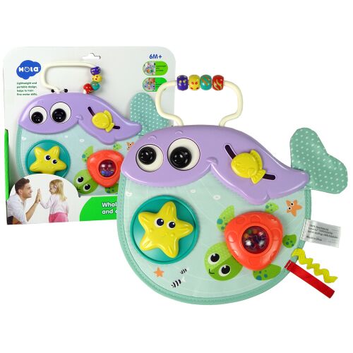 Mărgele glisante cu forme de zornăitoare pentru bebeluși, balene 140736591