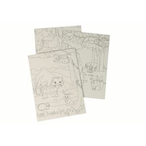 Carte de colorat pentru copii cu animale de la grădina zoologică