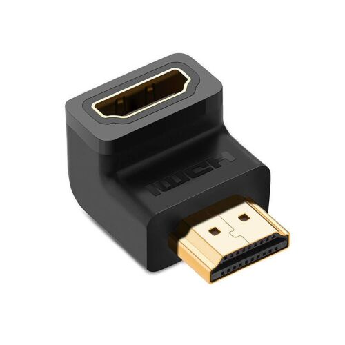 Ugreen HDMI Sarok Adapter - Alsó Csatlakozás, Fekete