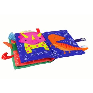 Carte moale cu dinozauri colorați