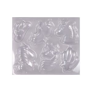 Magneți din ipsos cu kit de pictură DIY Unicorn 140607653 - Lean Toys Turnătoare de ghips