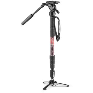 Monopod Manfrotto Element MII Video MVMELMIIA4LIVE, czerwony 140791625 - Manfrotto