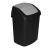 Mülleimer Swing Top 15L 30,6x24,8x41,8cm schwarz/silber 140853478
