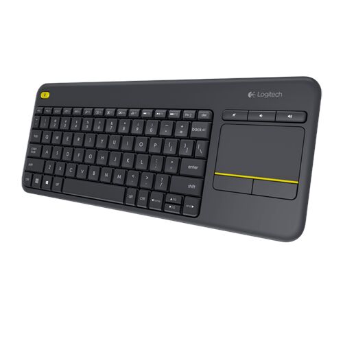 Logitech K400 Plus Tastatur RF Wireless Niederländisch Schwarz 140655448