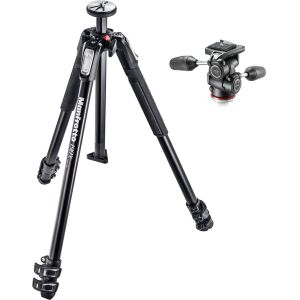Kit trepied Manfrotto MK190X3-3W1 cu cap - Trepiede foto/video pentru telefoane/aparate