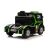 Kosi pogled na zeleni i crni Mercedes-Benz XMX622 dječji električni kamion