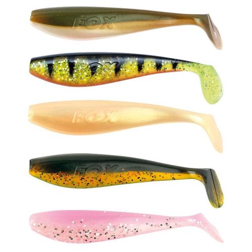 Silikonköder FOX RAGE Slick Shad 9 cm UV Mixed Colors 5 Stk.