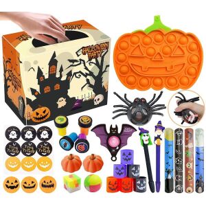Set de jucării senzoriale Halloween pentru ameliorarea stresului, inclusiv pop it dovleac, minge antistres păianjen și accesorii cu tematică Halloween - Nonbrand Jocuri si jucarii creative