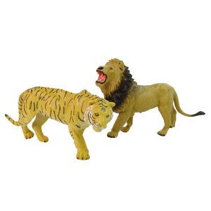 Set vehicule animale de circ Camionul + mașina cu remorcă animale de circ 140808594 - Lean Toys