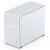 Schräge Ansicht des Jonsbo D31 MESH Micro-ATX PC-Gehäuses - Weiß