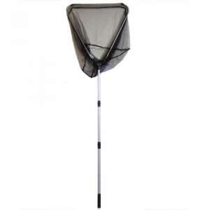 O'Reel teleszkópos merítőháló, 70x70cm, 250cm hosszú, háromszög alakú fej, alumínium keret, erős háló, csúszásmentes fogantyú - Halvédelem