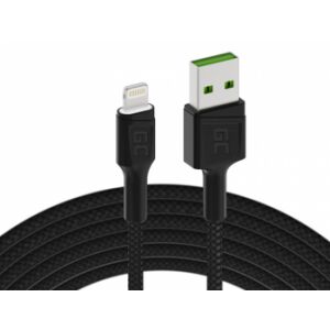 Green Cell KABGC12 Lightning-Kabel 2 m Schwarz 140674275 - Green Cell USB-Kabel