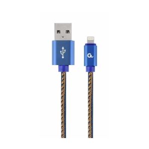 Gembird USB muški - Lightning muški Premium traper 2m plavi 140785481 - Gembird