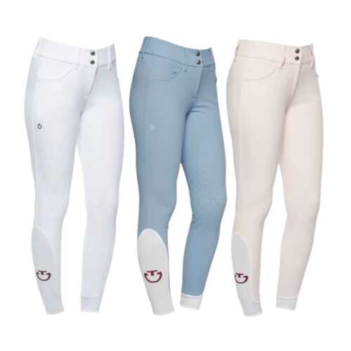 Cavalleria Toscana női amerikai lovaglónadrág fehér, kék és rózsaszín színben