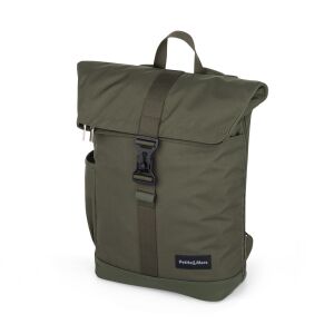 Rucsac de scutece PETITE&MARS Jackob Military Green, vedere unghiulară - Genti pentru scutece și Scutece bebelusi