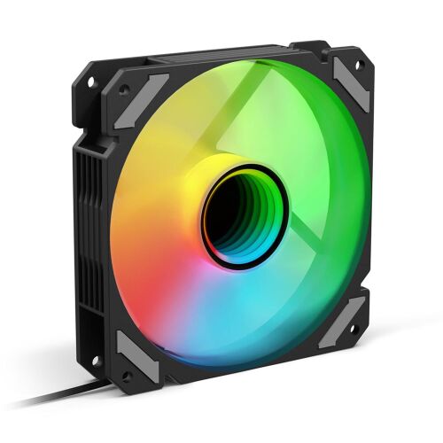 Sharkoon SHARK Mirror 120 ARGB PWM Ventilátor - Fekete 138650528 - PC ventilátor