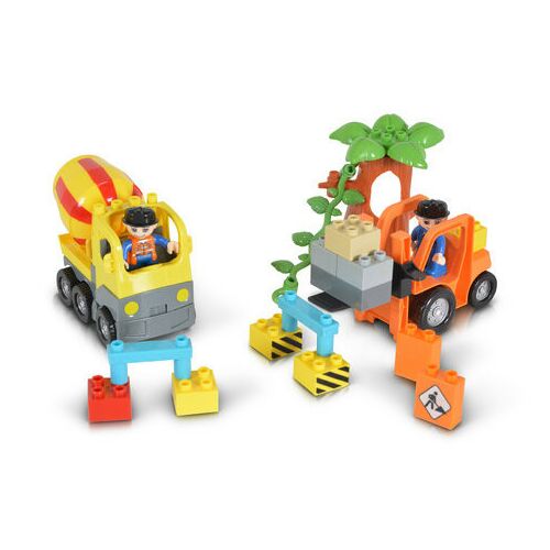 JDLT Építőkocka Szett - 26 db, Targonca és Dömper 138663254