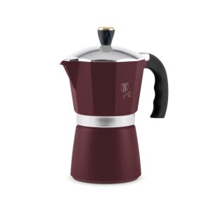 Berlinger Haus BH-8565N Leonardo Collection 3 Tassen Espressokocher - Burgunderrot - Berlinger Haus