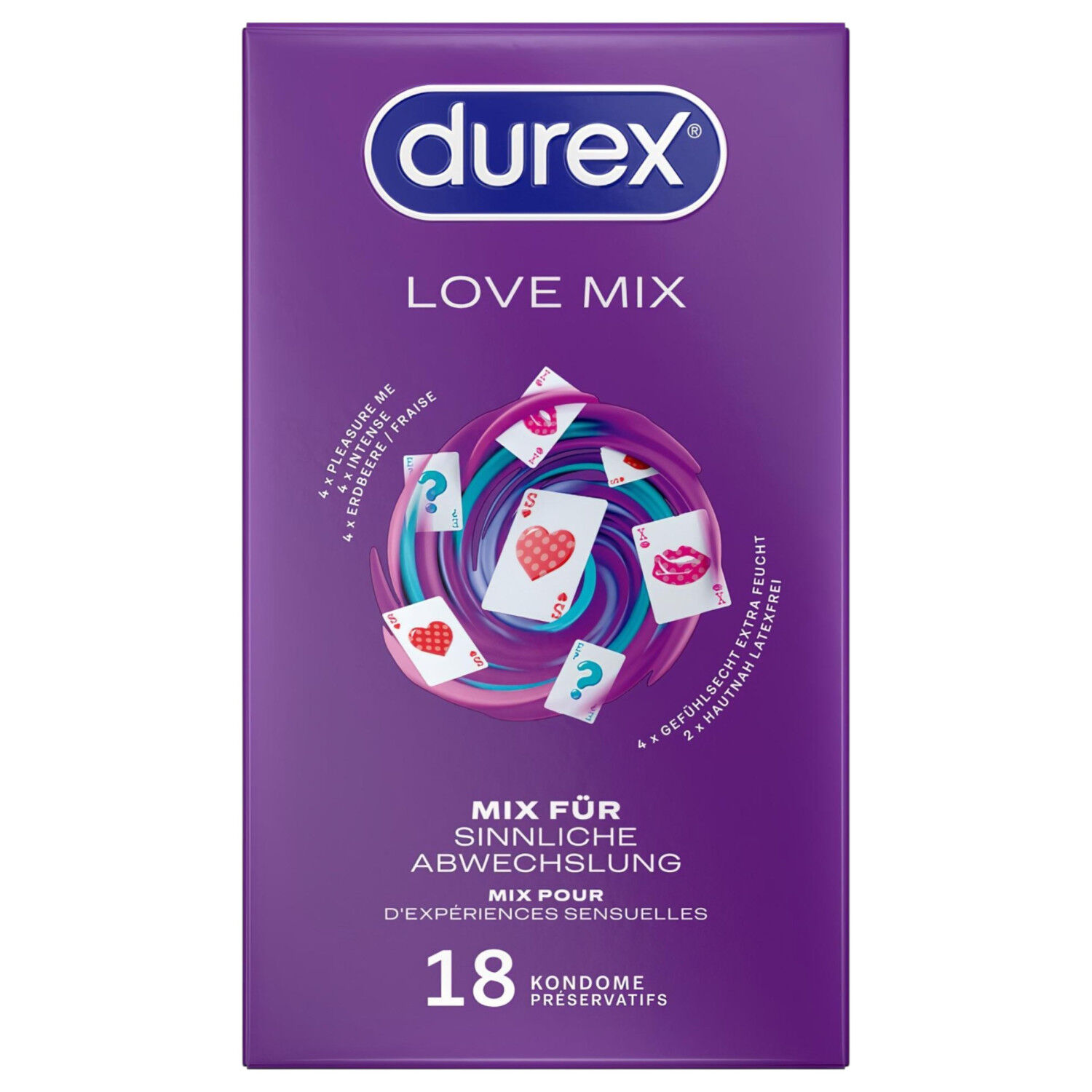 Durex Love Mix - pachet prezervative (18 buc)