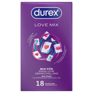 Durex Love Mix Óvszer Csomag - 18 db, Változatos