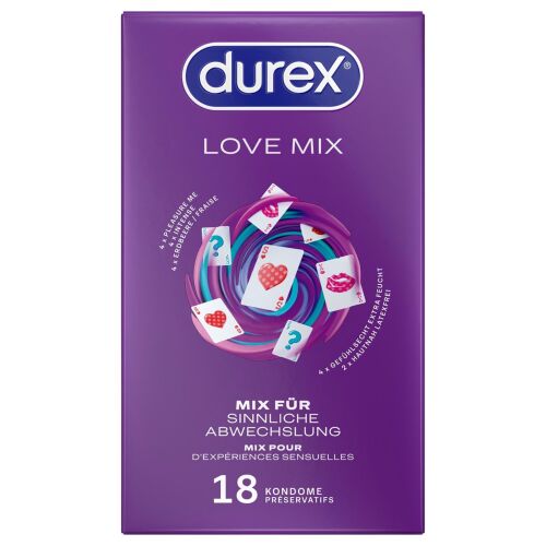 Durex Love Mix Óvszer Csomag - 18 db, Változatos