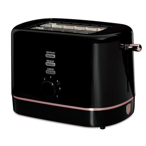 Berlinger Haus BH-9569 Toaster, Black-Rose Gold