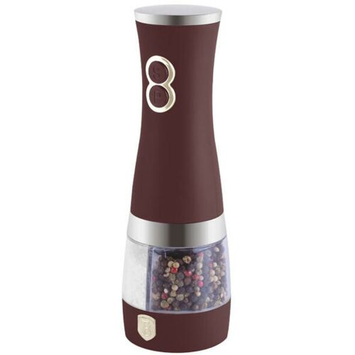 Berlinger Haus Leonardo Collection 2in1 râșniță electrică pentru condimente, bordo
